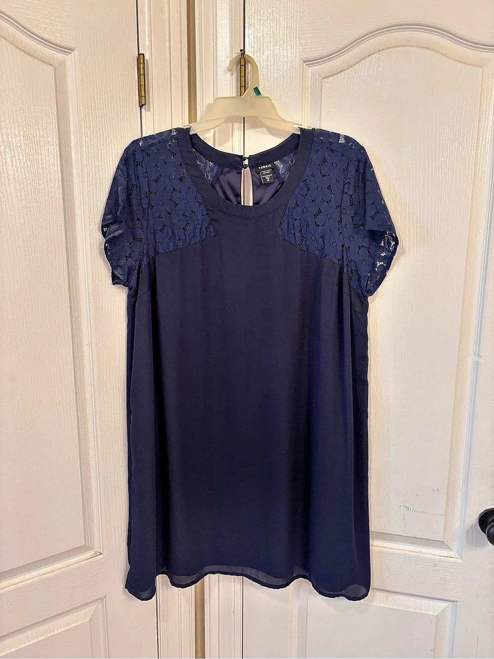 TORRID Floral Mini Dress in Blue Size 20